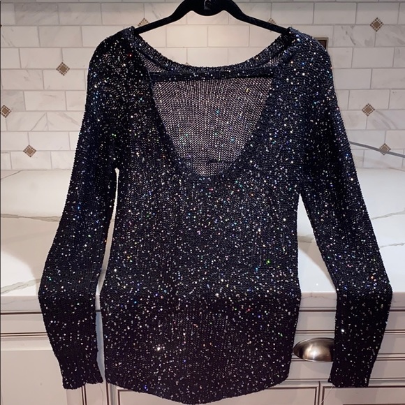 MATERIAL GIRL NWT SPARKLE HI-LO TOP W OPEN BACK💋 - Picture 6 of 6